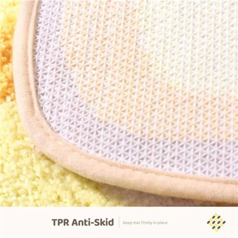 Toast Bath Mats, Soft and Absorbent Microfiber Bath Rugs, Non-Slip 20x31 Inch